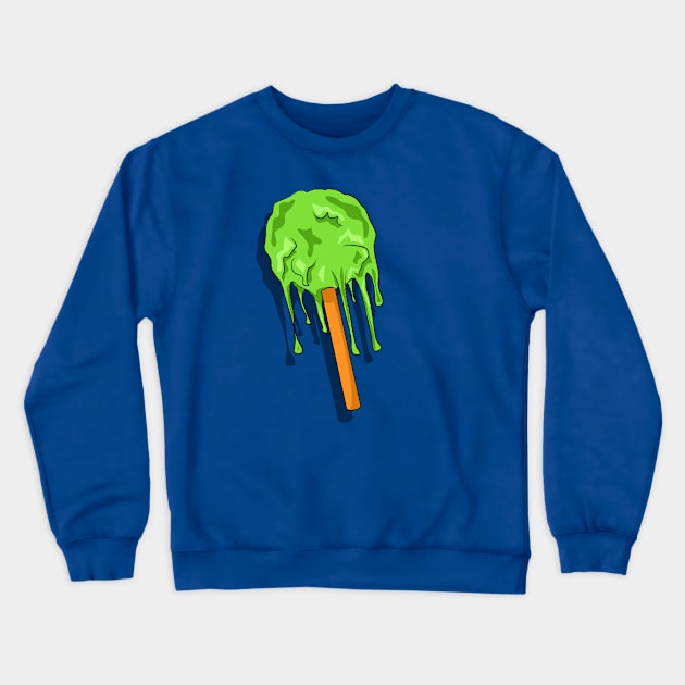 Slime Lollipop - Sweet and Gooey Delight Crewneck Sweatshirt by Fun Funky Designs